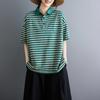 DIMANAF 2026 Summer Women Plus Size New Casual Blouse Shirt Print Short Sleeve Cotton Loose Lady Tops Tees Vintage