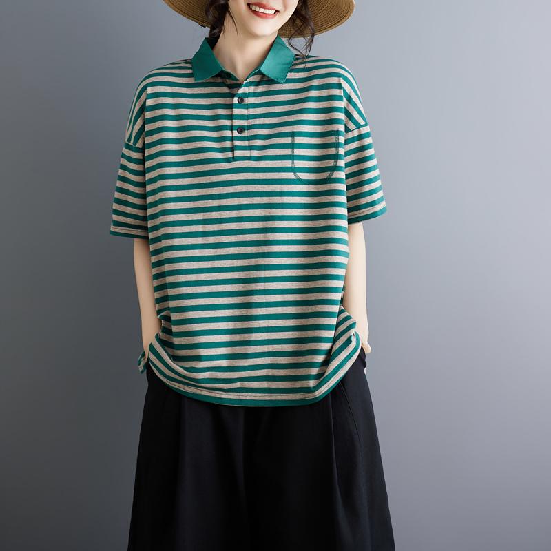 DIMANAF 2026 Summer Women Plus Size New Casual Blouse Shirt Print Short Sleeve Cotton Loose Lady Tops Tees Vintage