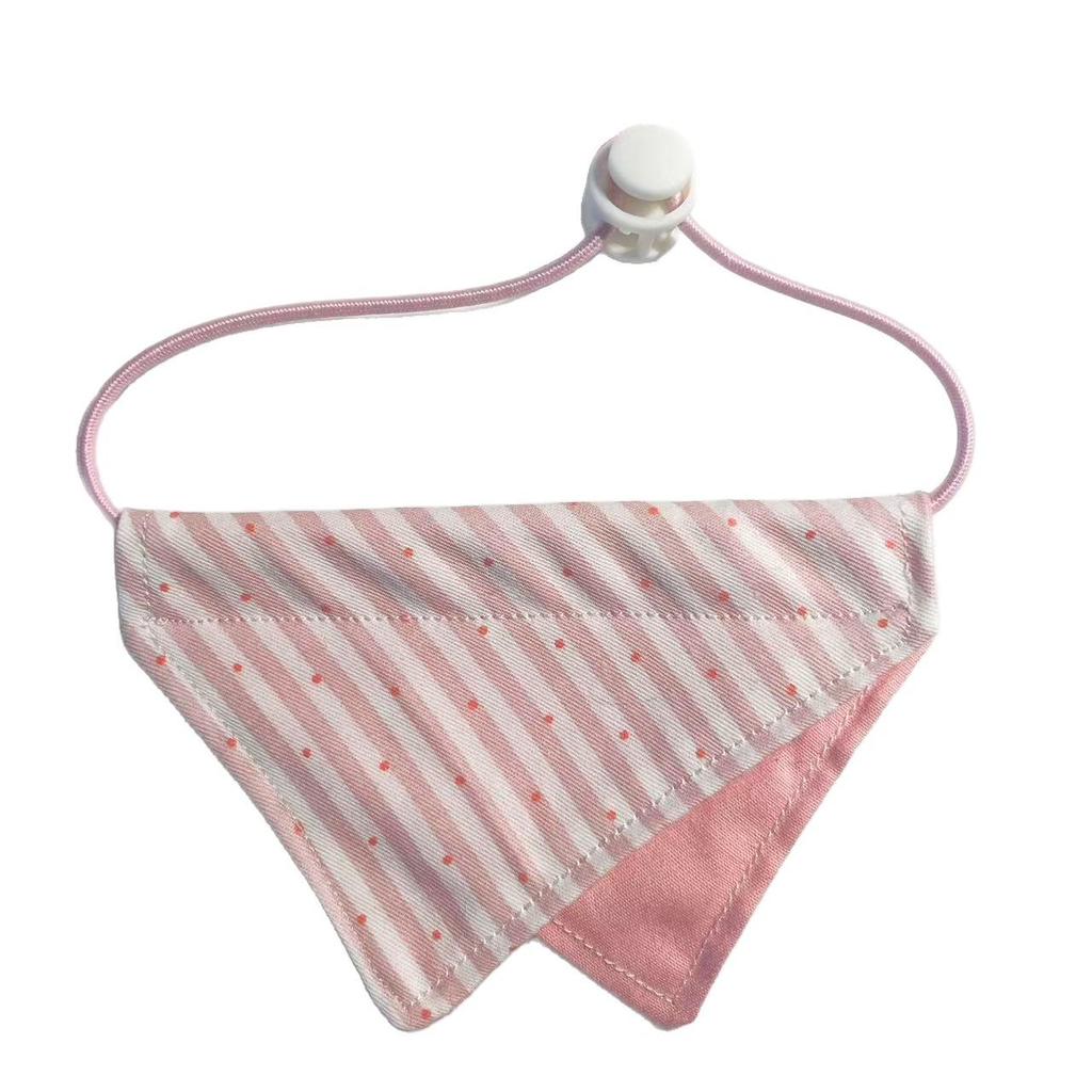 Pet Dribble Bib Drawstring Neckerchief Triangle Scarf for Cats & Small Dogs
