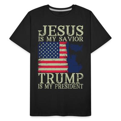 Jesus Is My Savior Trump Is My President Trump 2024 MAGA Organic T-Shirt