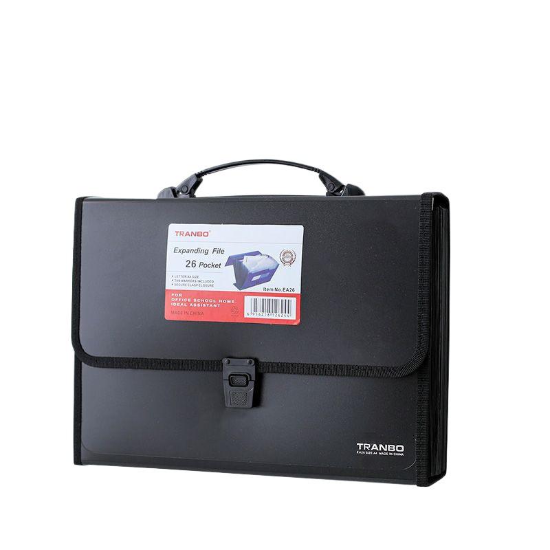 26-lagige Handheld-Akkordeon-Tasche für Highschool-Schüler - Großes Fassungsvermögen, mehrschichtige, klassifizierte Aktenmappe