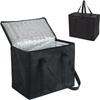 Large Capacity 41L Insulated Lunch Bag Portable Tinfoil Lined Zipper Thermal Bag for Work School Picnic Travel