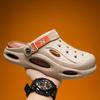Sandals Men's Hole Shoes Light Breathable Beach Shoes Driving Casual Two Wear Slippers Men's Bag Head Shoes