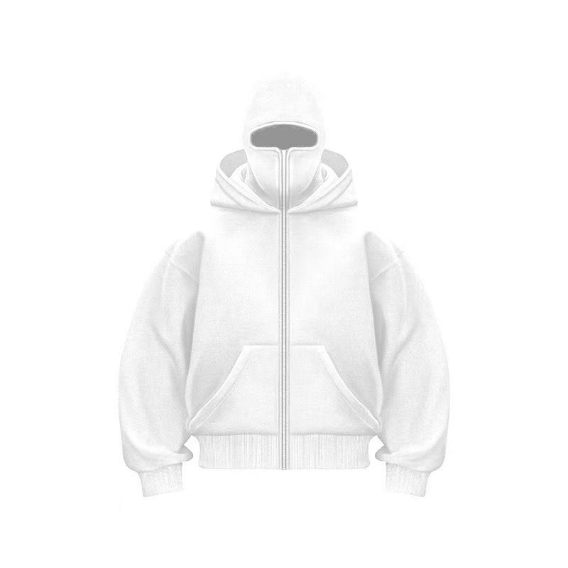 Women Men Hoodies Plus Velvet Double-hat Design Hooded Sweater Autumn and Winter New Men's and Women's Loose Y2K Sweater