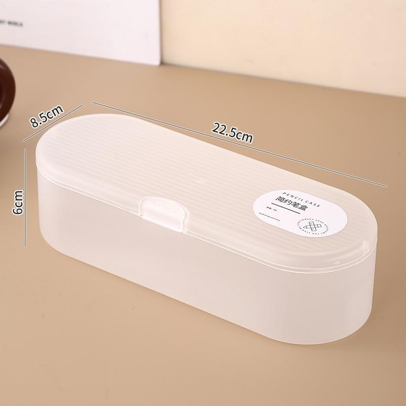 Multi-Functional Plastic Storage Box Large-Capacity Transparent Pen Box Stackable Pencil Case Gift
