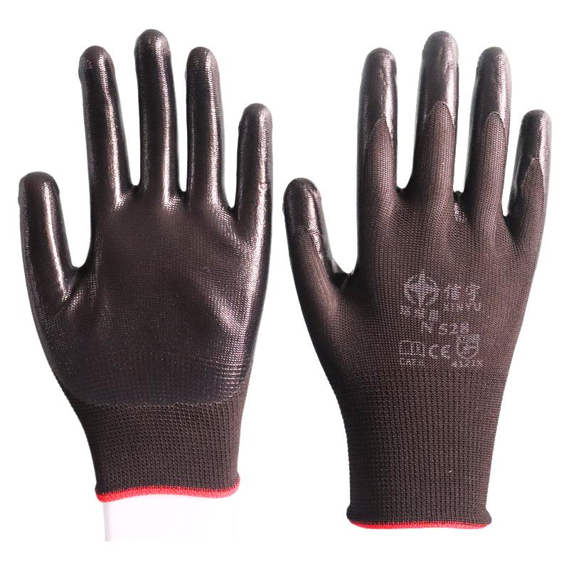 Nitrilgummi Halkfria, Slitstarka Arbetshandskar för Bygg