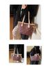 Cherry Print Denim Handbag - High-Quality, Large Capacity Commute Tote Shoulder Bag, 2025 Fashion.