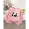 Girls' Round Neck Fashion Sweatshirt