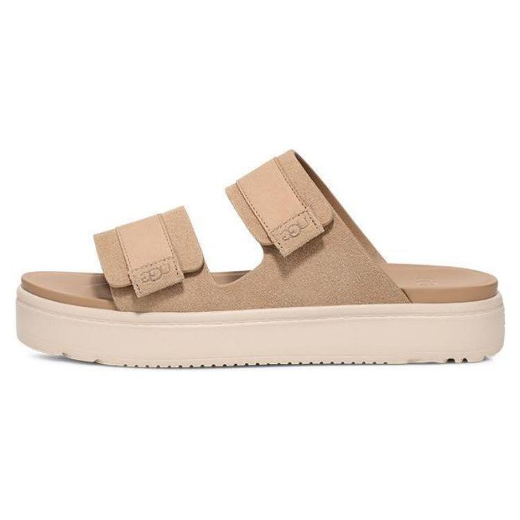 New UGG Slide Slippers Women's Light Brown 1158054-SAN