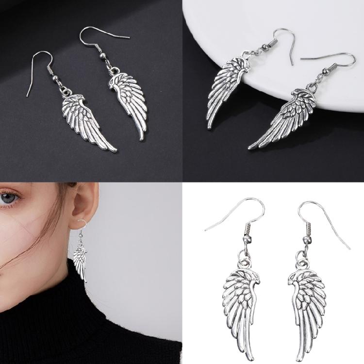 Woman Earrings Wing Ear Hooks Pendant Earrings Fashion Ear Jewelry Alloy Texture Perfect for Matching Fashion Outfits