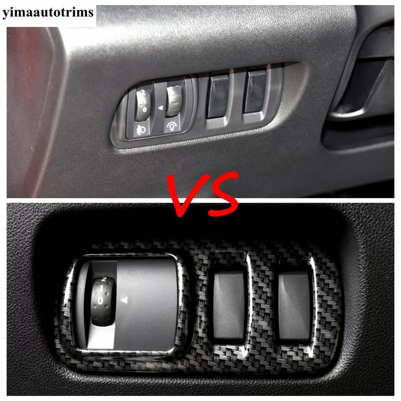 Car Headlight Head Light Lamp Adjust Control Switch Button Cover Trim For Renault Captur Clio 4 2014 - 2018 Accessories Interior