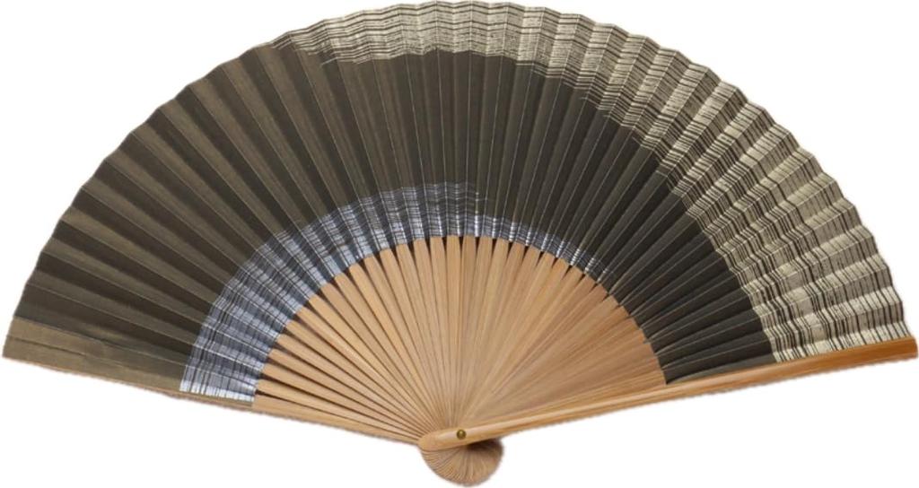 Shikebiki Kyoto Made In for Personal Paper 22cm Long X 38cm Wide When Open Fan, Japan, Men, Use, Gift, Double-Sided Fan,
