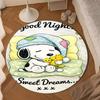 Cute Dog  Dreams Under Stars Round Rug for Livingroom,Bedroom, Palyroom, Chair Rug, Area rug, Circle Carpet, Large Size Fan Christmas gift