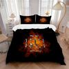 Metal Cross Flames Print 3Pcs Bedding Setduvet Cover With 2 Bedropillowcase Home Birthday Gift