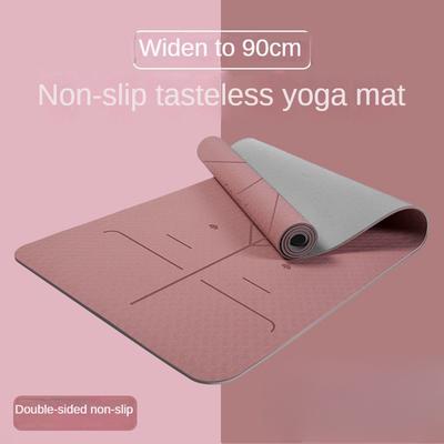 Tappetino da palestra a doppio strato addensato Tappetino sportivo da 6,8 mm Tappetino antiscivolo per pista da ballo per uomo e donna Tappetino per yoga in Tpe resistente all'usura per la casa