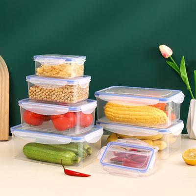 Kitchen Refrigerator Rectangular Crisper Heat-resistant Convenient Odor-free Microwave Safe Plastic Fruit Storage Seal Boxes