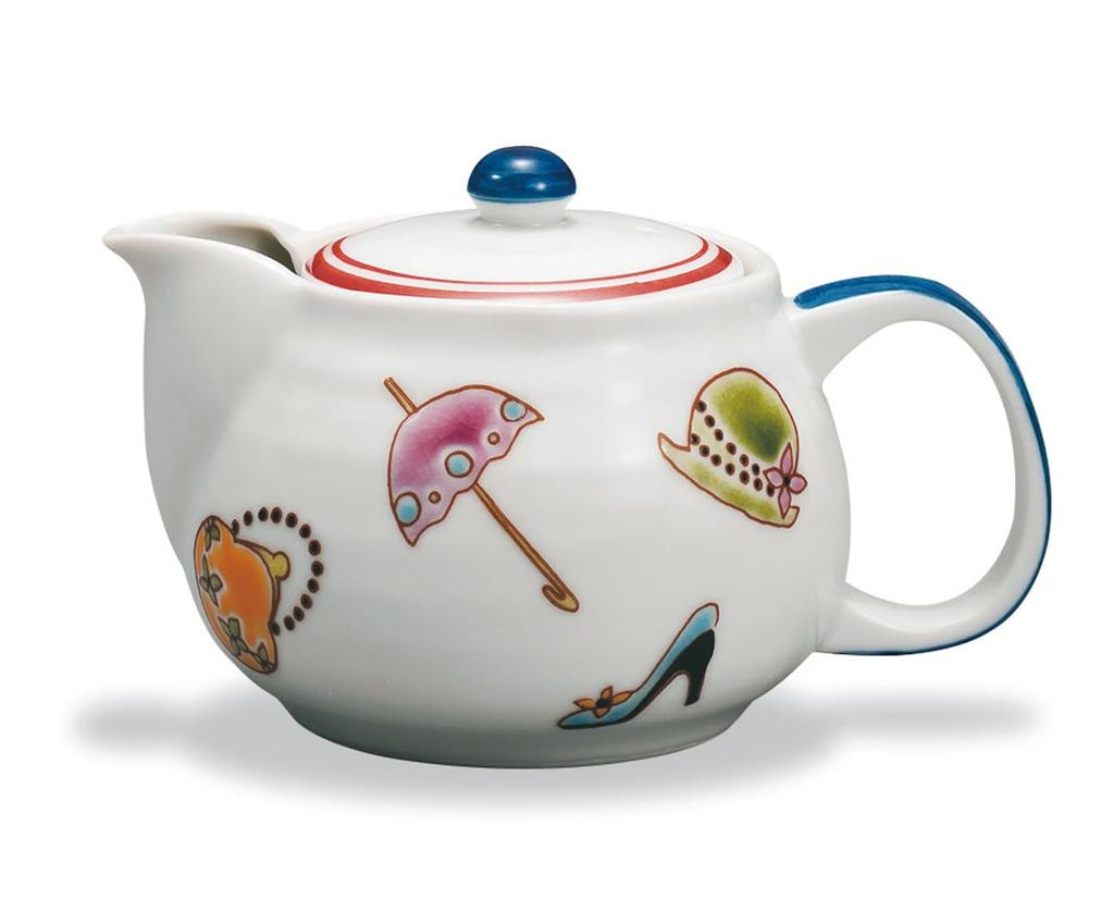 Marsan Miyamoto Pot Teapot Taisho Roman Tea "Kutaniyaki" (with Strainer) AP7-0436