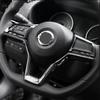 ABS Carbon Look Steering Wheel Decor Frame Trim For Nissan Versa  21 22