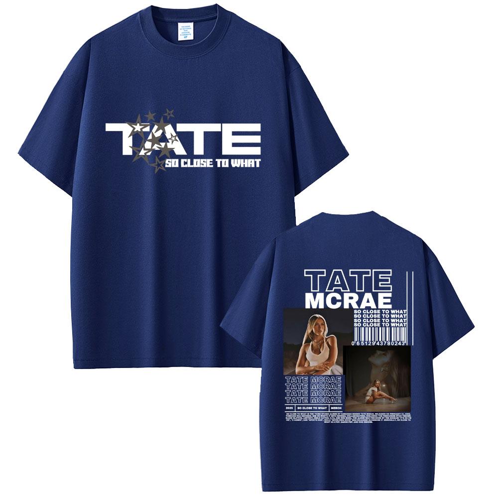 Wat Is Tate McRae's Album So Close To Miss Possession 2025 Wereldtour T-shirt Zomer Heren Dames Mode Katoenen T-shirt