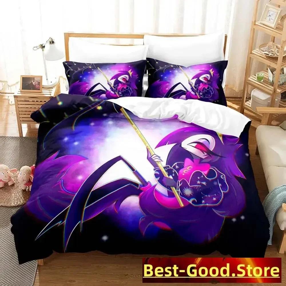 Moxxie Boss Anime Parure 3D Printed Bed Set Duvet Cover Pillowcase Bedding Set Linen Sheet Quilt Cover Full Queen King Size