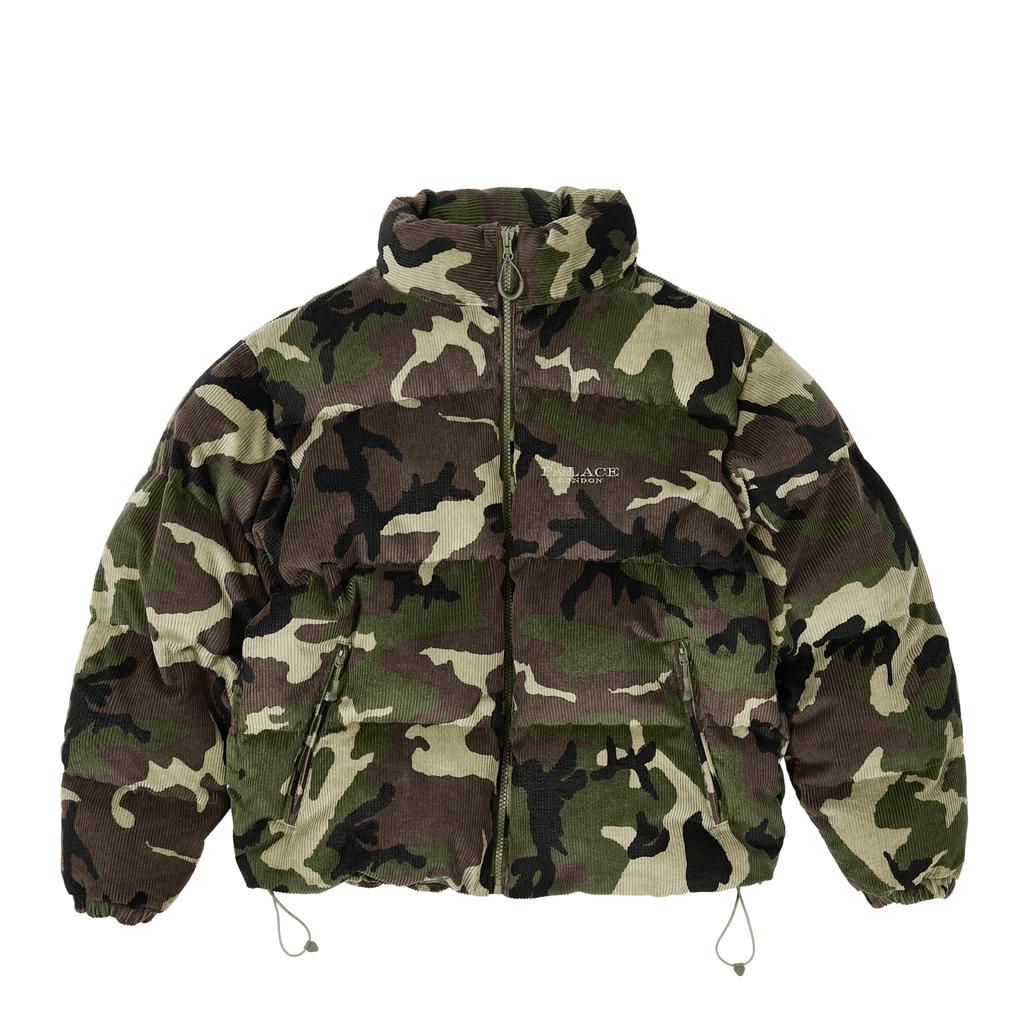 Palace Corduroy Puffa Jacket Camo Unisex Outerwear Multi-Color P28JK043