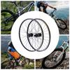 Lightweight 29-Inch MTB Wheelset, Aluminum Alloy Disc Brake Rims with Black Hubs, 200kg Load Capacity for Cycling Upgrades