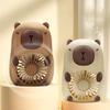 Animal Fan Handheld Electric Capybara Fan USB Charging 3-Speed Air Coolers Personal Cooling Devices Handheld Desktop Mini Fan