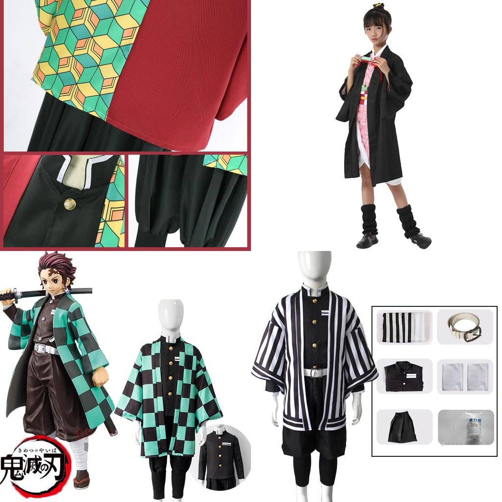 Demon Slayer Kamado Nezuko Cosplay Costume For Kids In Various Colors Exquisite Workmanship And Perfect Stitches