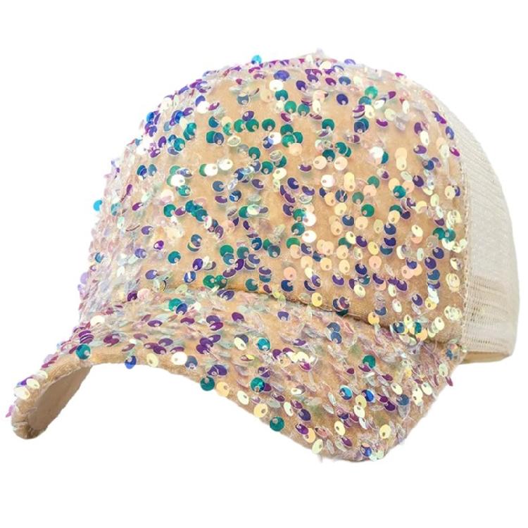 Sequined Baseball Hat for Girls Boys Breathable Sports Hat For Outdoor Activity Fashion Photo Props