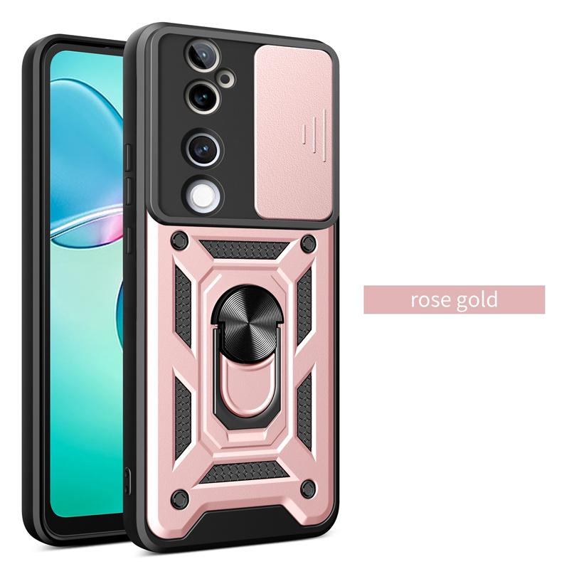 Armor Case For VIVO V40 Pro V40 SE V30 Lite 5G V30e Cover Lens Protection With Ring Magnetic Stand Holder Coque Fundas