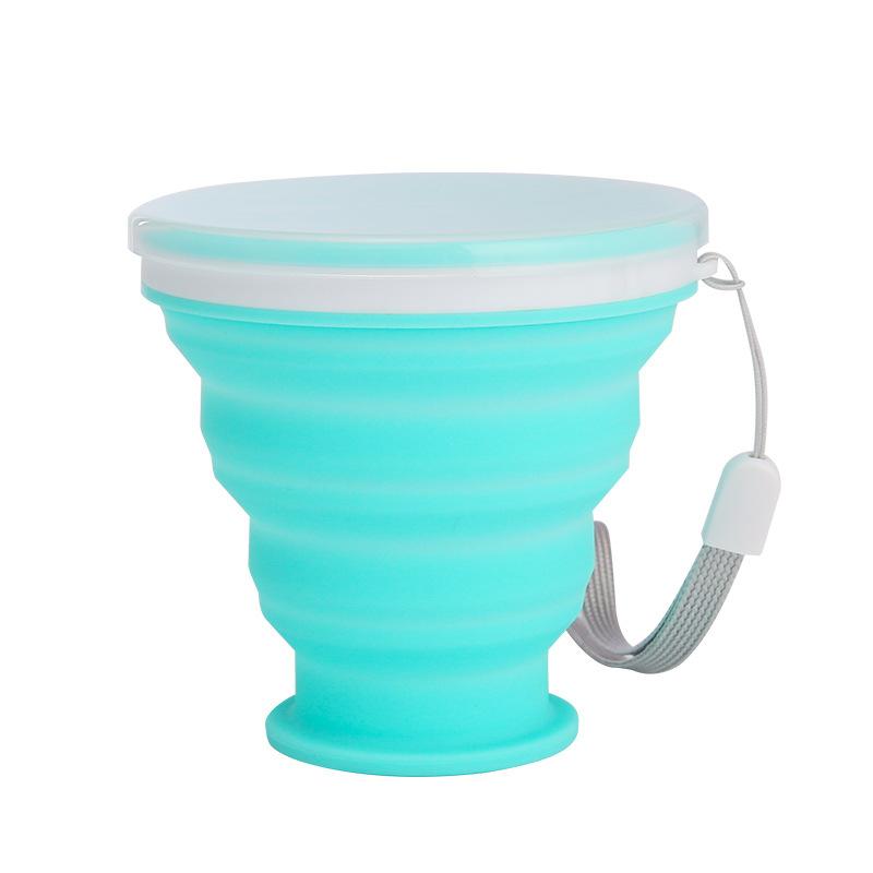 Outdoor Sports Silicone Cup for Water Business Trip Portable 200ml Foldable Cup Travel Multifunctional Retractable Mouthwash Cup