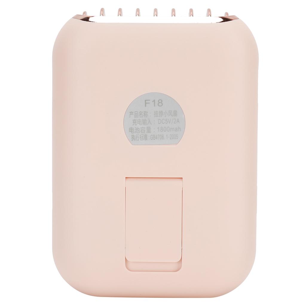 3in 1 Portable Mini Hanging Neck Fan USB Desktop Handheld Bladeless Fan for Home OutdoorPink