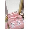 Double-sided Single Duvet Cover Set With Elastic Sheet