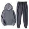 Completo Uomo Felpa con Cappuccio e Pantaloni Jogger Vestibilità Larga Outfit Casual