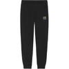 Li Ning Sports Fashion Series Logo Embroidered Solid Color Cuffed Sports Knit Pants Women Bottoms Black AKLS960-1