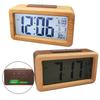 Natural Wood Grain Light-Sensitive Clock Digital Alarm Clock Dimmable Backlight Large Screen Minimalist Design