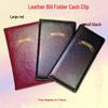 Leather Bill Receipt Holder for Restaurants & Barber Shops