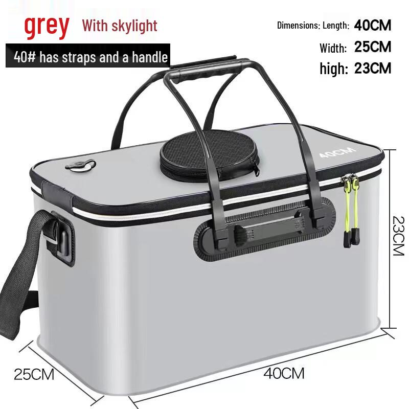 Foldable EVA Fishing Live Bait Bucket