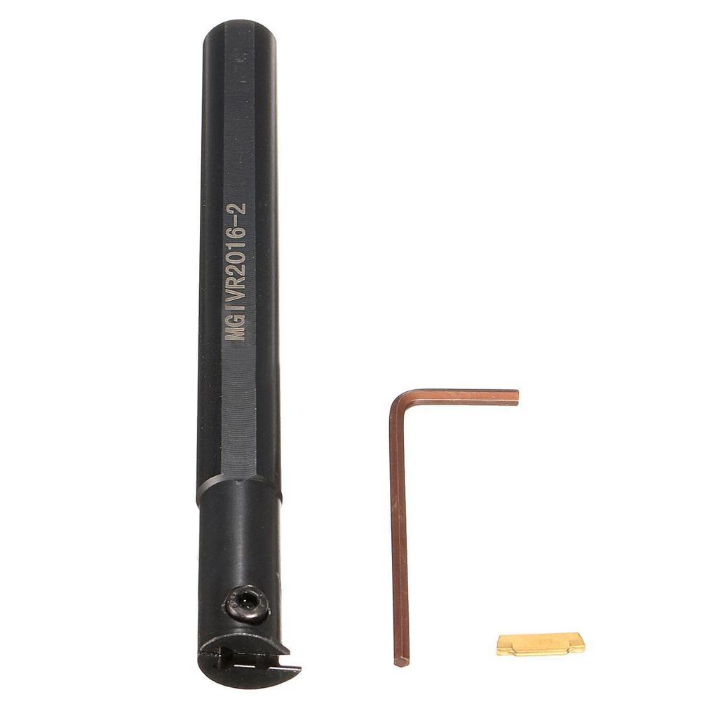 10 Stück MGMN200 Hartmetall-Einsatz + MGIVR2016-2 Drehwerkzeug-Bohrstangenhalter