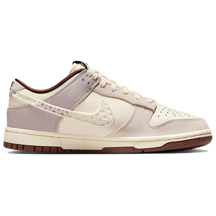 New Nike Dunk Abrasion Resistant Low top Skateboard Shoes Women's Beige Brown IH7353-010