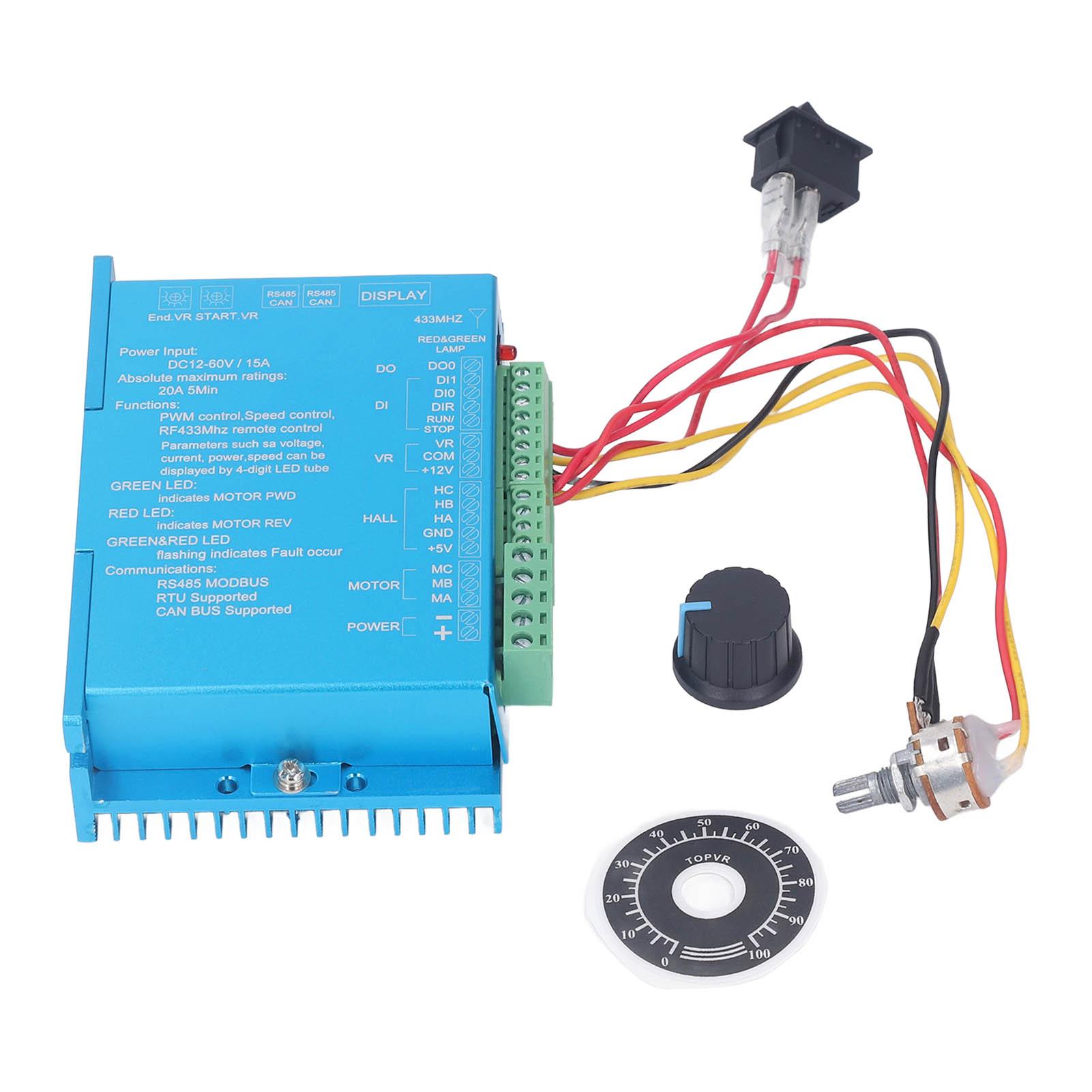 

Motor Controller Low Voltage Motor Speed Regulator Governor for Heater Automobile DC1260V 15A