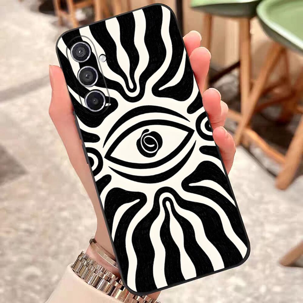 Abstract Eye Shapes Phone Case For Samsung S26 S25 Edge S24 S23 S22 S21 S20 Ultra Plus Fe Galaxy Silicon Cover