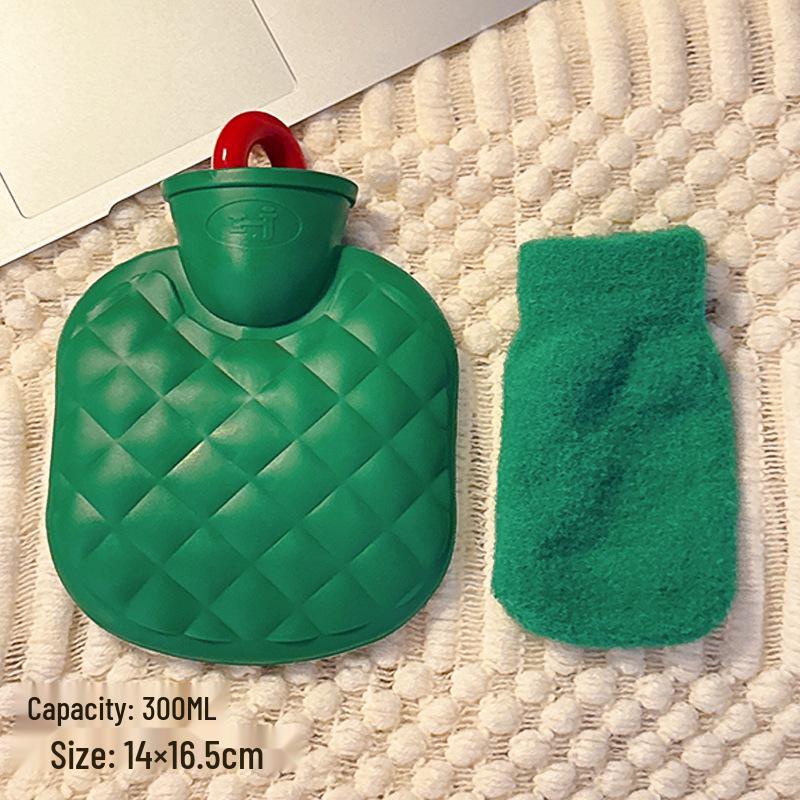 Plush Explosion-Proof Hot Water Bottle for Women, Hand Warmer & Abdominal Warmer, Available in Large and Small Sizes