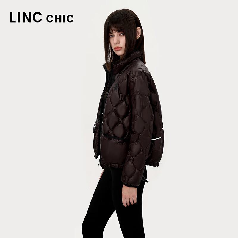 Jinyujie Women's 2024 Autumn Lightweight Duck Down Stand-Collar Jacket