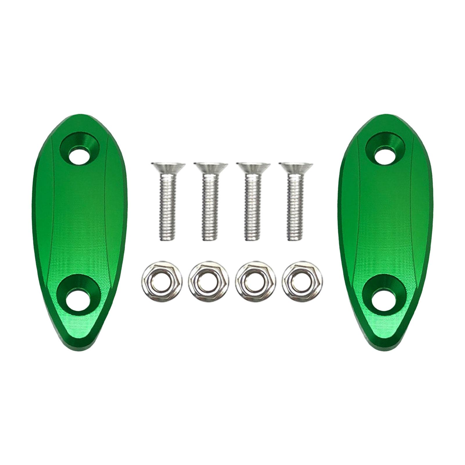 

Side Mirror Decorative Mount Cover Aluminum Alloy Base Plate Replacement for Motorcycle Rearview Mirror зелений