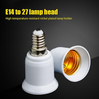 E14 Zu E27 Adapter Konvertierungsfassung Feuerfester Kunststoff Konverter Hochwertiges Material Fassung Glühbirnenadapter Lampenfassung