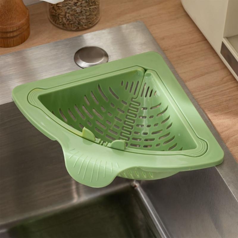 Suction Cup Press Sink Drainer Basket Automatic Dumping Strainer Basket Hanging Faucet Sponge Storage Rack