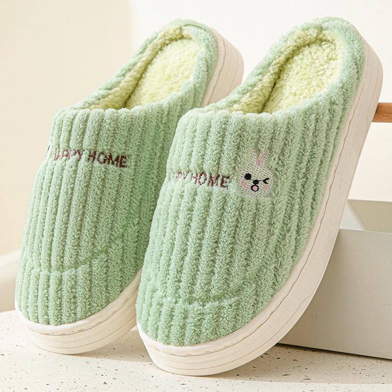 Men's and Women's Winter Indoor Warm Cotton Furry Slippers