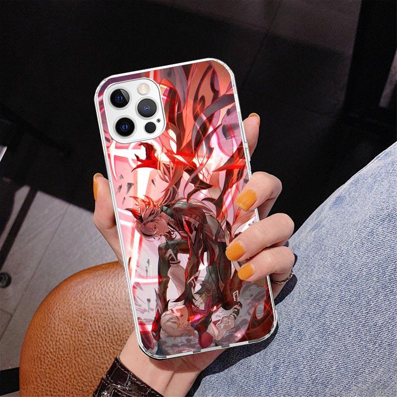 

Чехол для телефона Arlecchino Genshin Impact для iPhone 17 Air 16 Pro Max 16E 15 + 14 Plus 11 12 13 Mini 7 8 SE Подарок Печатная Крышка Fundas iPhone 17 Pro Max