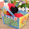 DIY Cute Flower Handmade Craft Kids Children Creative Toy Braided Storage Basket